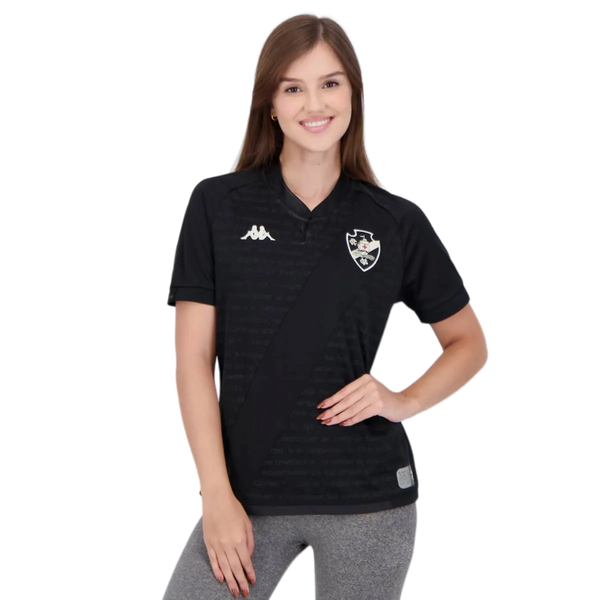 Camisa Vasco Feminina Resposta Histórica 24-25 -Preta