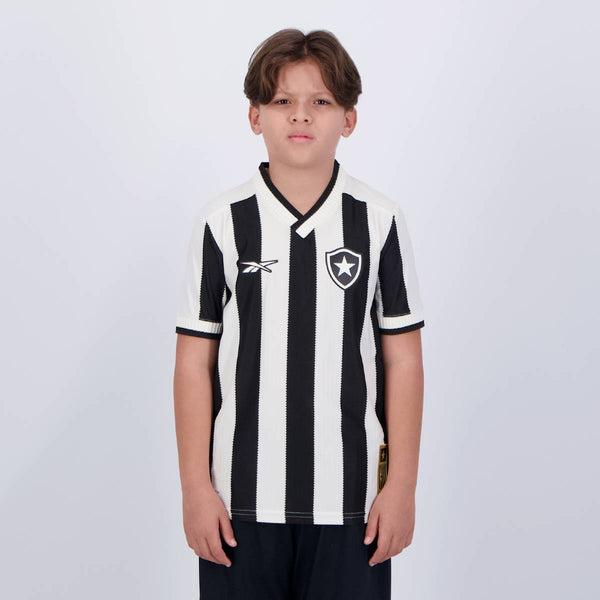 Camisa Reebok Botafogo I 2024 Conjunto Infantil