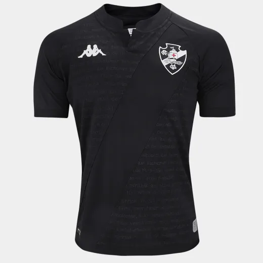 Camisa Vasco da Gama Infantil 24-25 Resposta Histórica Preta