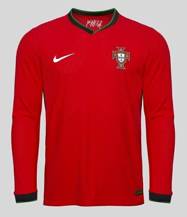 Camisa Portugal 2024/25 - Manga Longa Masculina - Vermelha