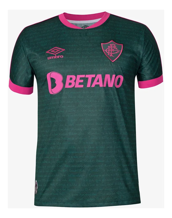 Camisa Fluminense Verde/rosa 2024