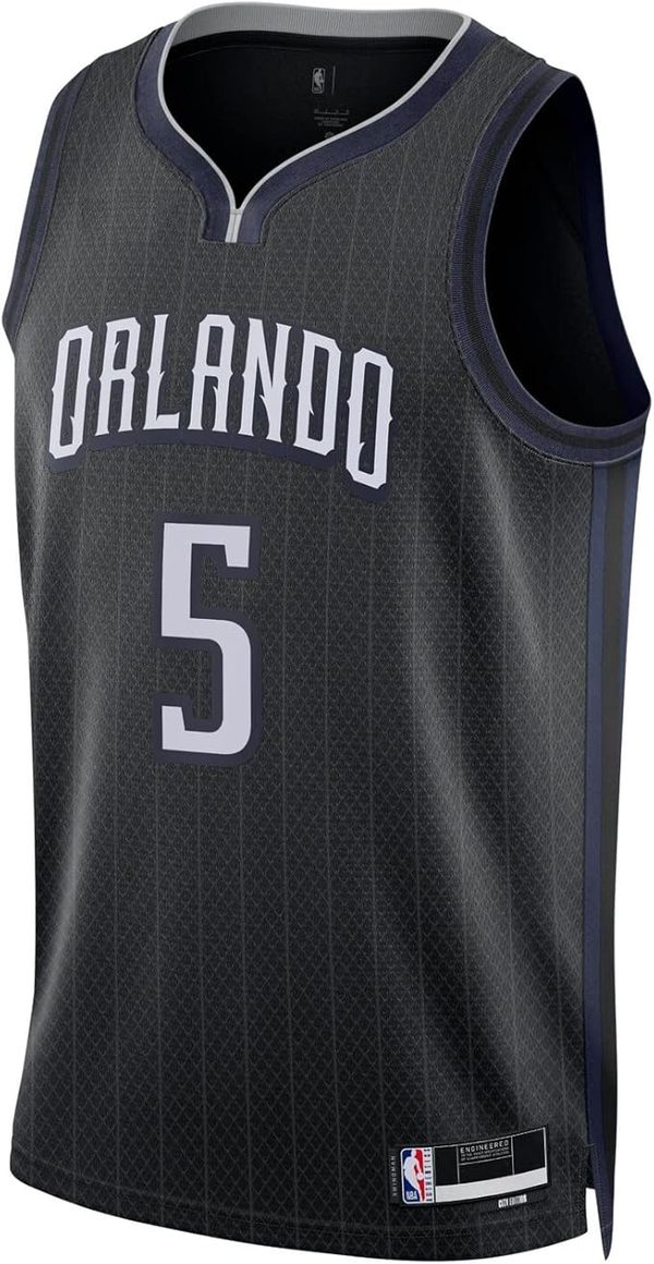 Regata Banchero 5 Orlando Magic NBA  Black City Edition