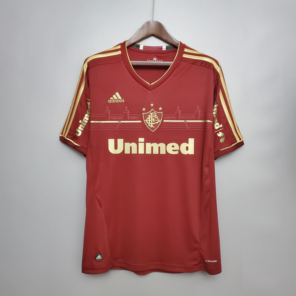 Camisa Retrô Fluminense III 2012- Grená e Dourado