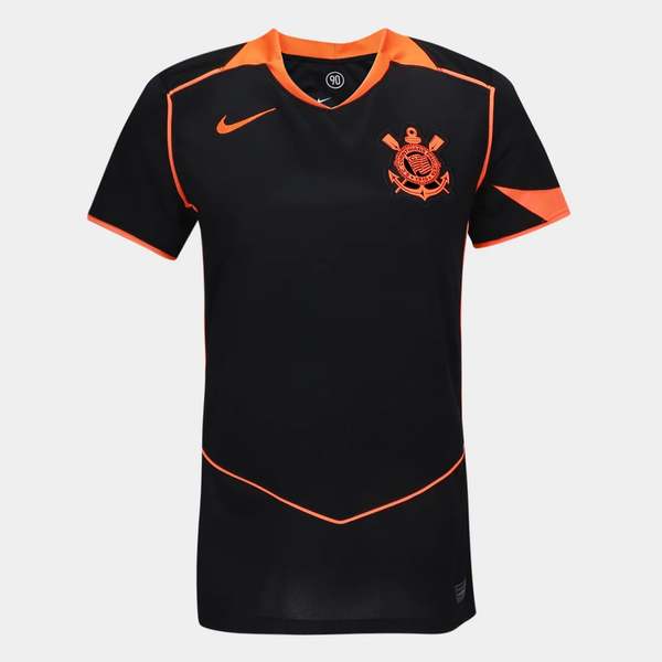Camisa Timão 25/26 IlI Feminina Laranja+Preto PRÉ-VENDA
